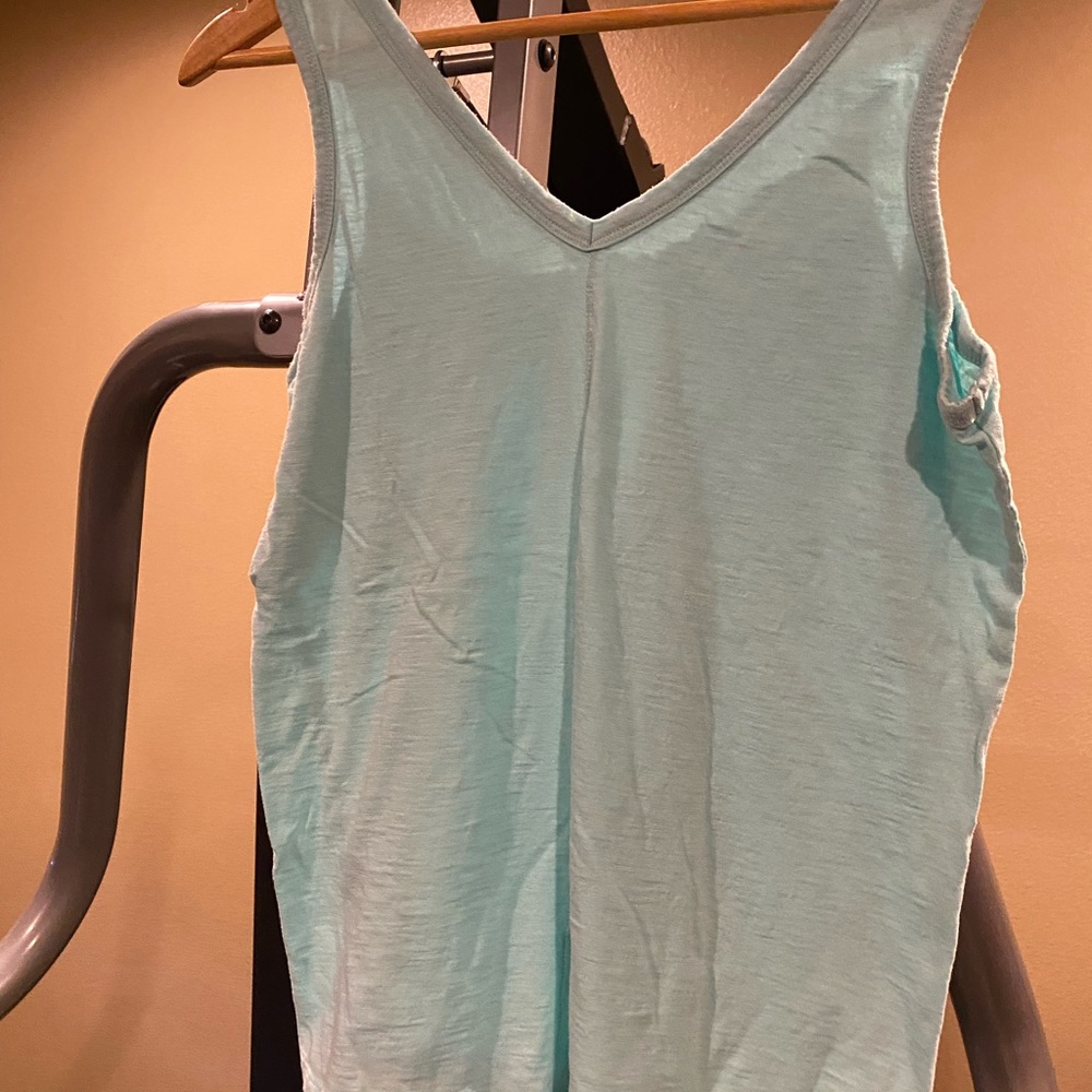 Maurices Double V-Neck and V Back, Size M- Aqua